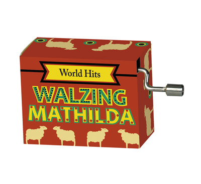 World Hits Hand Crank Music Box (Waltzing Matilda)