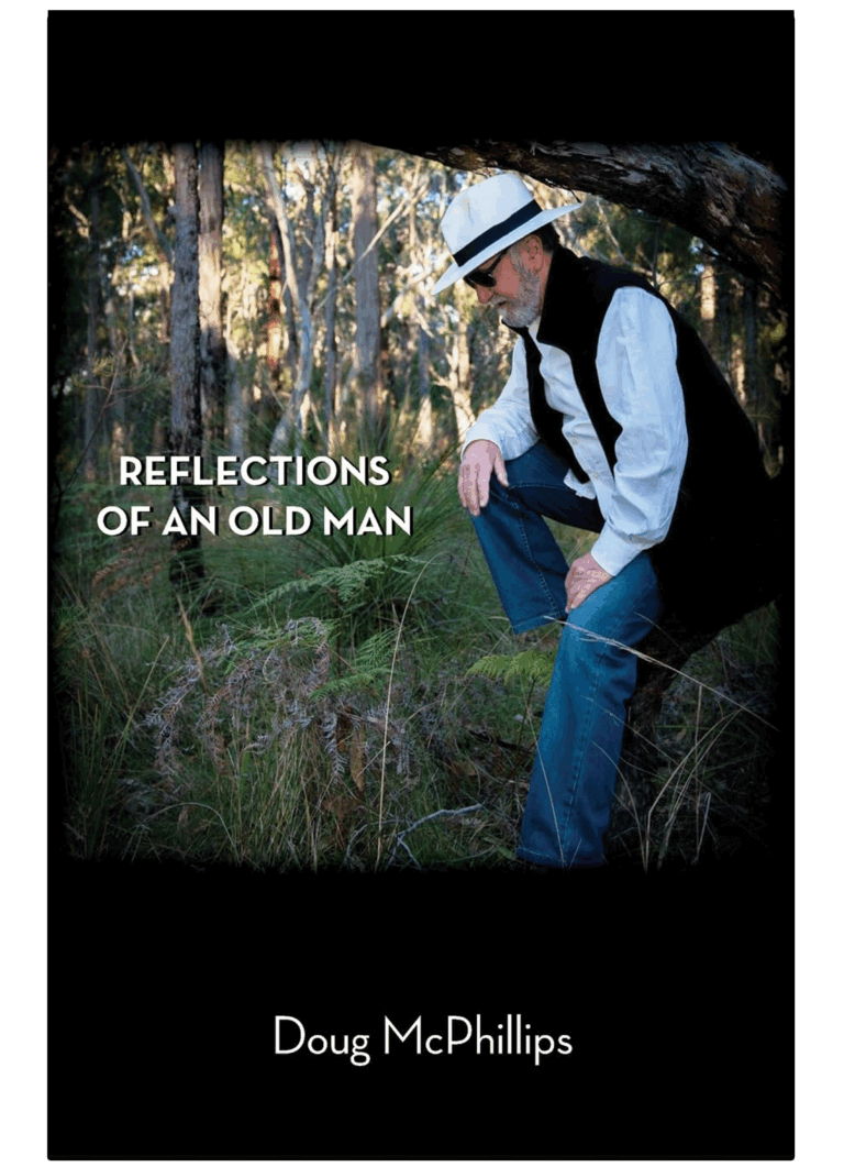 reflection of an old man